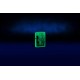 Зажигалка ZIPPO Spooky Design с покрытием Glow In The Dark Green, латунь/сталь, белая, 38x13x57 мм