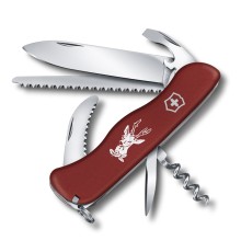 Нож перочинный VICTORINOX Hunter, 111 мм, 12 функций, с фиксатором лезвия, красный