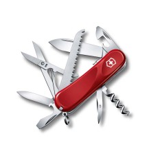 Нож перочинный VICTORINOX Evolution S17, 85 мм, 15 функций, с фиксатором лезвия, красный