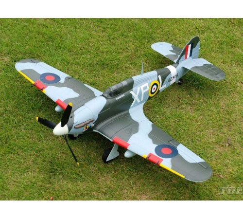 Радиоуправляемый самолет Top RC Hurricane зеленый 750мм 2.4G 4-ch LiPo RTF