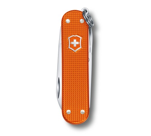 Нож-брелок VICTORINOX Classic Alox LE 2021, 58 мм, 5 функций, алюминиевая рукоять, оранжевый