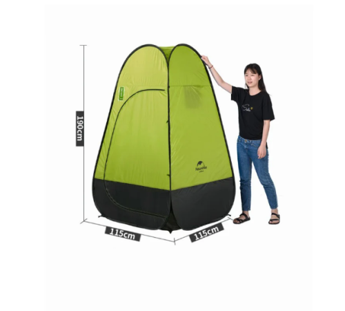 Палатка Naturehike Utility Tent 210T polyester NH17Z002-P, для переодевания, зеленая, 6927595721445