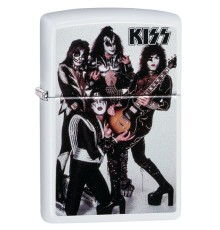 Зажигалка ZIPPO KISS® с покрытием White Matte, латунь/сталь, белая, матовая, 38x13x57 мм