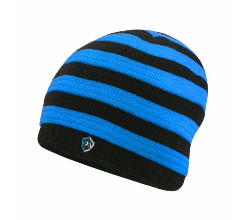 Детская водонепроницаемая шапка DexShell Children Beanie Stripe, DH552BU синяя, DH552BU