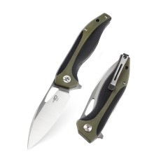 Нож Bestech Komodo сталь D2, рукоять G10 черно-зеленая