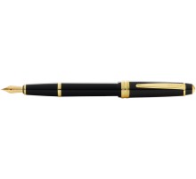 Перьевая ручка Cross Bailey Light Polished Black Resin and Gold Tone, перо F