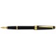 Перьевая ручка Cross Bailey Light Polished Black Resin and Gold Tone, перо F