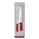 Набор для разделки мяса VICTORINOX Swiss Classic, нож 19 см и вилка 15 см, красная рукоять