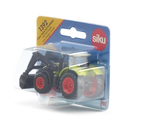 Трактор Siku 1392 Claas Axion с фронтальным погрузчиком
