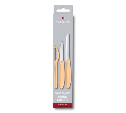 Набор из 3 ножей VICTORINOX Swiss Classic: нож для овощей, столовый нож 11 см, нож для овощей 8 см