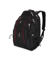 Рюкзак WENGER, 15”, чёрный/красный, полиэстер 900D/М2 добби, 34x23x48 см, 38 л