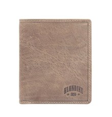 Бумажник KLONDIKE «Finn», натуральная кожа в коричневом цвете, 10 х 11,5 см