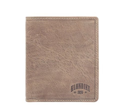 Бумажник KLONDIKE «Finn», натуральная кожа в коричневом цвете, 10 х 11,5 см