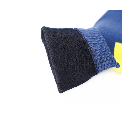 Водонепроницаемые носки DexShell Ultra Thin Crew S (36-38), синий/желтый, DS683NLS