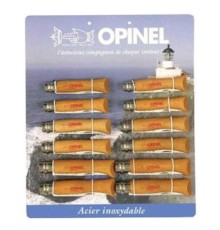Набор-дисплей Opinel T095 из 12 ножей разных размеров из нержав стали, 000938