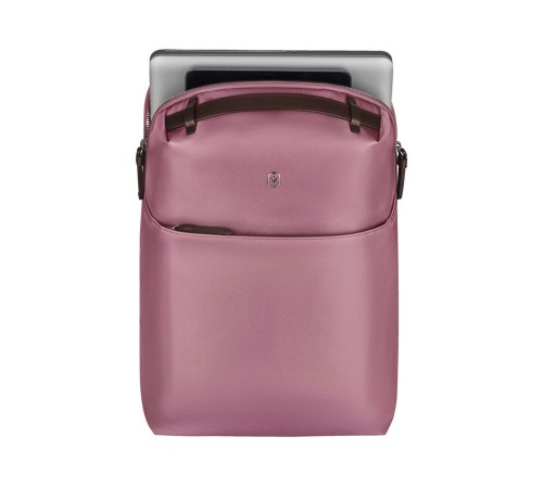 Рюкзак VICTORINOX Victoria Compact Business Backpack 16', пурпурно-розовый, нейлон/кожа, 27x16x40 см