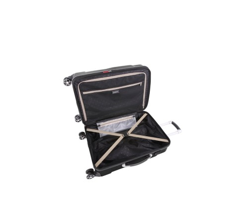 Чемодан SWISSGEAR ADAMS, черный, АБС-пластик, 46 x 27 x 67 см, 64 л