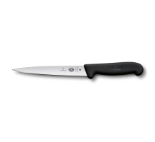 Нож филейный VICTORINOX Fibrox с гибким лезвием 16 см, чёрный