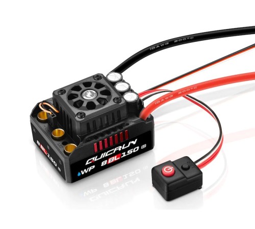 Бесколлекторный бессенсорный регулятор Hobbywing QuicRun-WP-8BL150-G2 (150A-1080A, 1/8)
