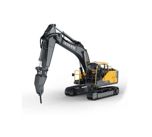 Радиоуправляемый экскаватор Double Eagle Volvo EC160E 1/16, 2.4G, металл, 3 в 1 RTR