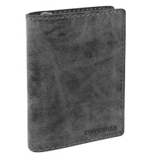 Портмоне WENGER Arizona, черный, воловья кожа, 11×3×16 см