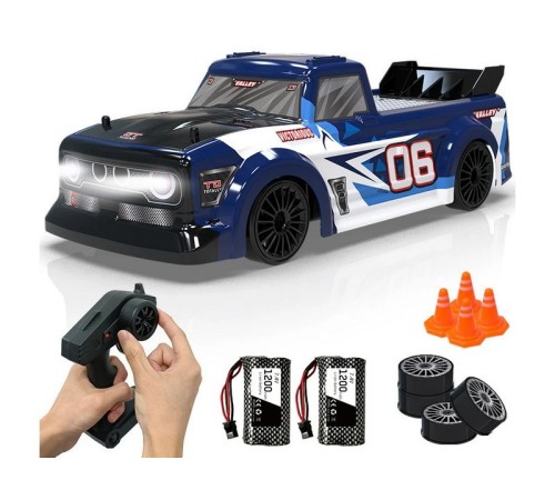 Радиоуправляемый пикап Volantex RC для дрифта синий 4WD 2.4G 1/14 RTR