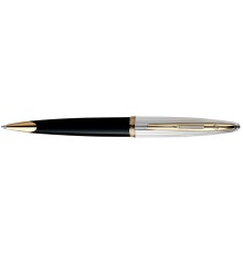 Шариковая ручка Waterman Carene Deluxe Black. Детали дизайна - позолота 23К,