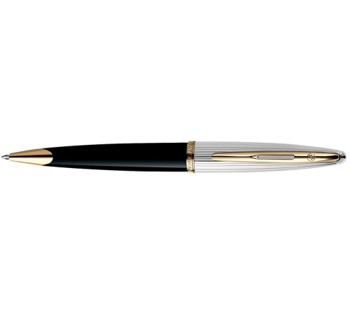 Шариковая ручка Waterman Carene Deluxe Black. Детали дизайна - позолота 23К,