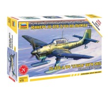 Сборная модель ZVEZDA Нем.бомбардировщик Юнкерс Ju-87B2-U4 