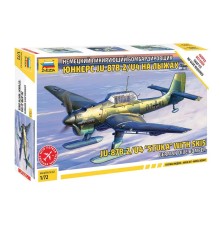 Сборная модель ZVEZDA Нем.бомбардировщик Юнкерс Ju-87B2-U4 