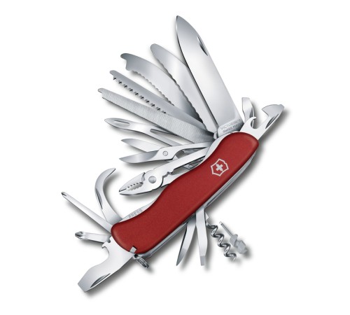 Нож перочинный VICTORINOX WorkChamp XL, 111 мм, 31 функция, с фиксатором лезвия, красный