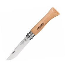 Нож Opinel №6, нержавеющая сталь, дубовая рукоять, 000981