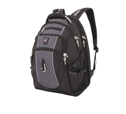 Рюкзак SWISSGEAR, 15”,чёрный/серый, полиэстер 900D/420D/М2 добби, 34x23x48 см, 38 л