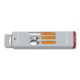 Набор из 3 столовых приборов VICTORINOX Swiss Classic: нож для овощей, вилка, ложка, оранжевый цвет