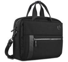Портфель мужской BUGATTI Nero 15'', чёрный, нейлон 1680D/кожа, 42х10х30 см