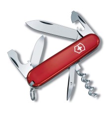 Нож перочинный VICTORINOX Tourist, 84 мм, 12 функций, красный
