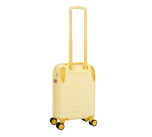 Чемодан TORBER В Отпуск, желтый, ABS-пластик, 36 х 22 х 55 см, 31 л, 2,4 кг