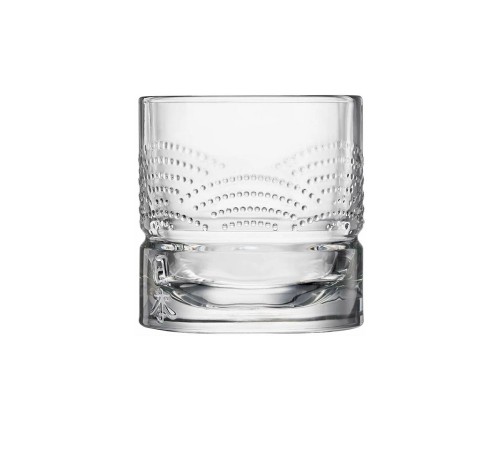 Набор из 4 стаканов с разным рельефом La Rochere Dandy Old Fashion