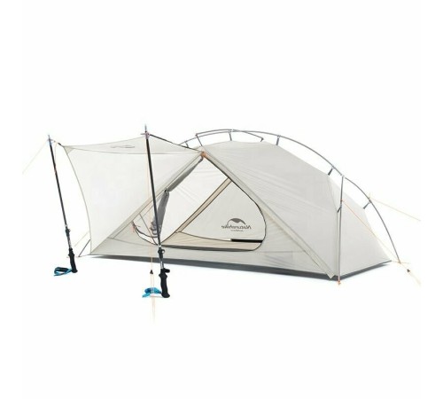 Палатка сверхлегкая Naturehike VIK II 15D silicone NH19ZP003-1 двухместная, белая, 6927595749425