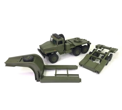 Радиоуправляемая машина WPL военный грузовик B-36 с тралом (зеленый) 6WD 2.4G 1/16 RTR