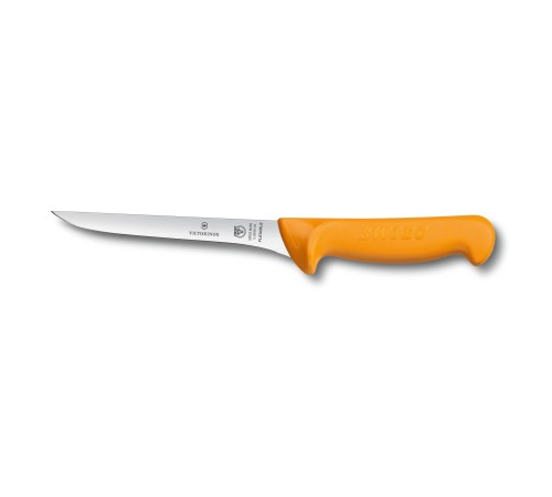 Нож обвалочный VICTORINOX Swibo с изогнутым узким гибким лезвием 16 см, жёлтый