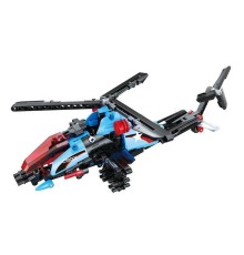 Конструктор CaDA Technic вертолет-трансформер, инерционный (275 деталей)