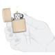 Зажигалка ZIPPO Classic с покрытием Flat Sand, латунь/сталь, бежевая, матовая, 38x13x57 мм