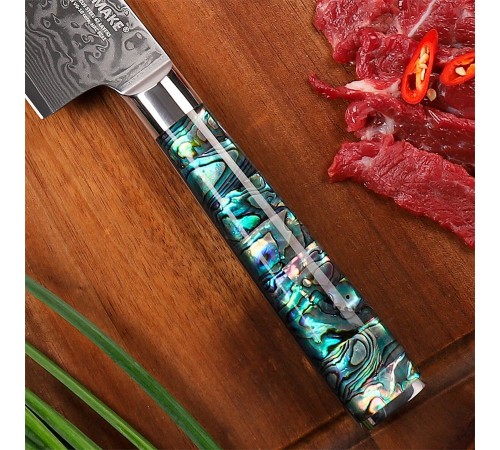 Нож шеф-повара из дамасской стали Keemake 8 Inch Chef Knife, разноцветный