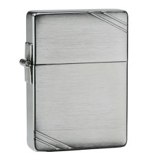 Зажигалка ZIPPO 1935 Replica™ с покрытием Brushed Chrome, латунь/сталь, серебристая, 37x13x52 мм