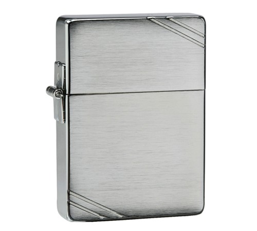 Зажигалка ZIPPO 1935 Replica™ с покрытием Brushed Chrome, латунь/сталь, серебристая, 37x13x52 мм