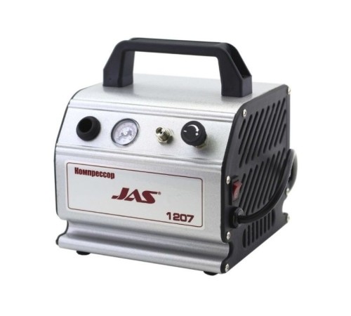 Компрессор JAS 1207, с регулятором давления, автоматика, ресивер 0,3 л