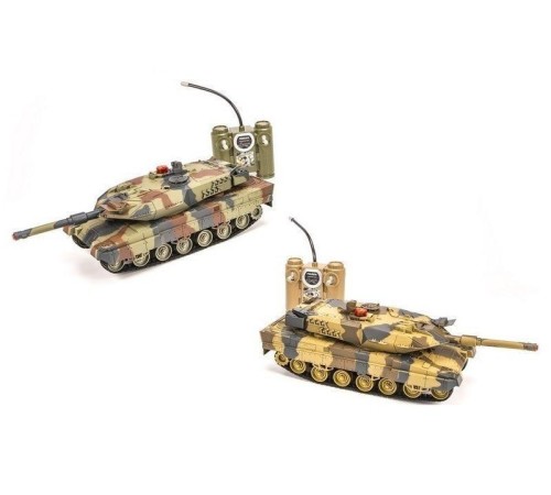 Р/У танковый бой Huan Qi Abrams и Abrams 1:24 2.4G (два танка, з/у, акк)