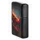 Зажигалка ZIPPO Dragon Design с покрытием 540 Matte, латунь/сталь, черная, 38x13x57 мм