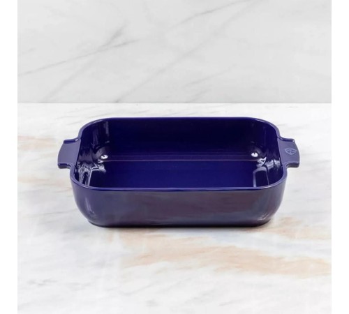 Прямоугольная форма для запекания Peugeot Ceramic Blue, Франция, 25 х 15.5 см, синяя
